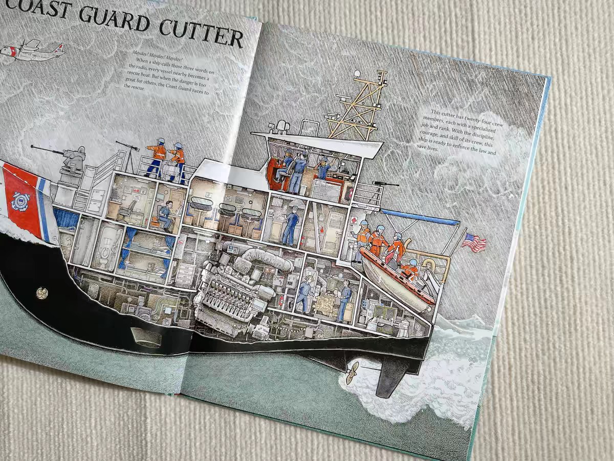 Custom Hardcover Technical Cutaway Illustration Educational Kids Reference Books