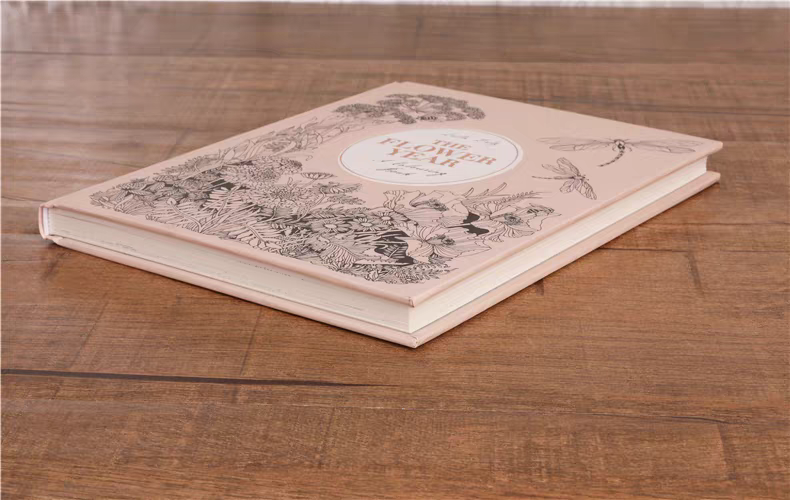 Custom Hardcover Botanical Line Art Coloring & Floral Art Activity Books