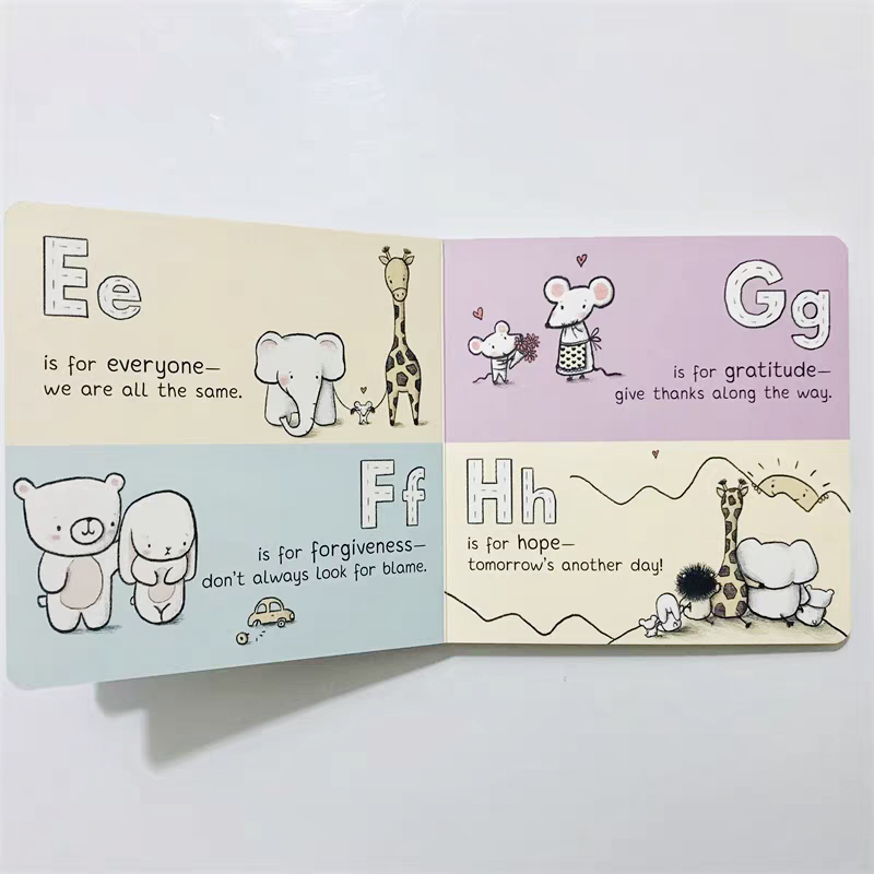 Custom Printed Kids Educational Board ABC & Emotional Learning Board Books