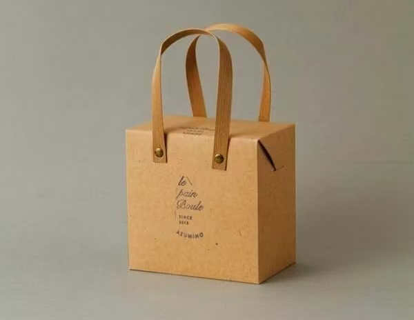 Custom Kraft Paper Handled Bakery Gift Carry Boxes