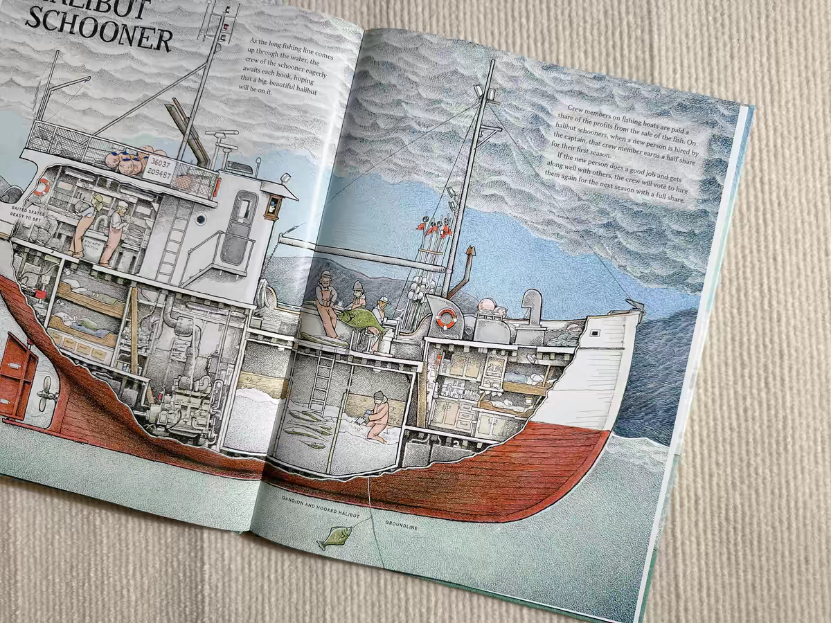 Custom Hardcover Technical Cutaway Illustration Educational Kids Reference Books