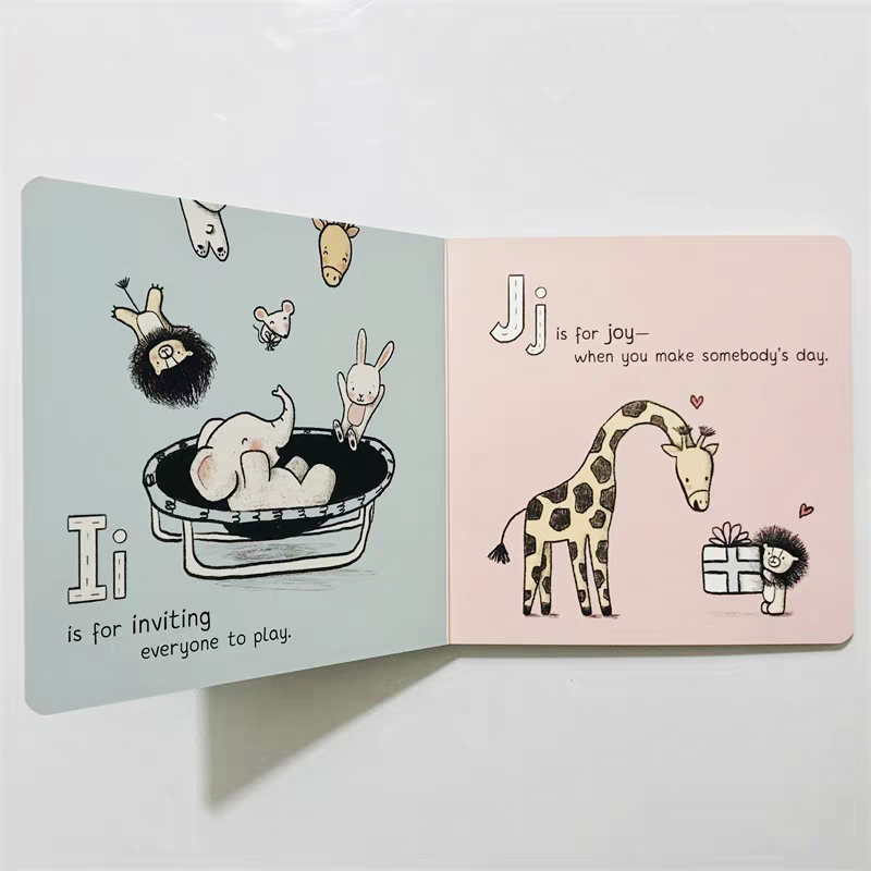 Custom Printed Kids Educational Board ABC & Emotional Learning Board Books