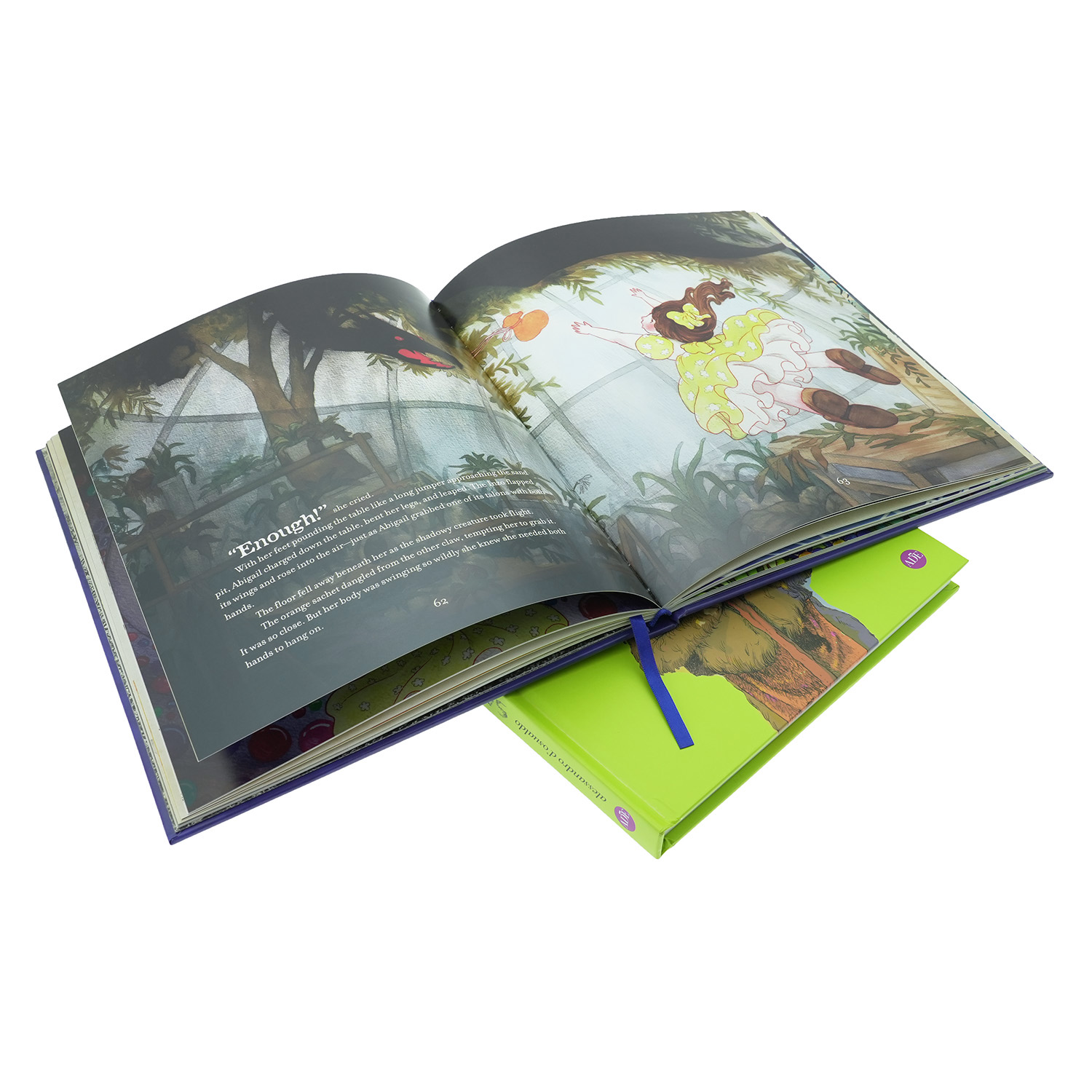 Custom Hardcover Fantasy & Adventure Storybooks with Ribbon Bookmark