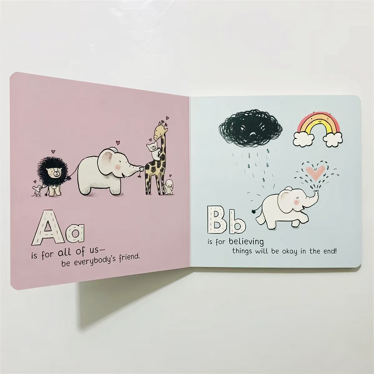 Custom Printed Kids Educational Board ABC & Emotional Learning Board Books