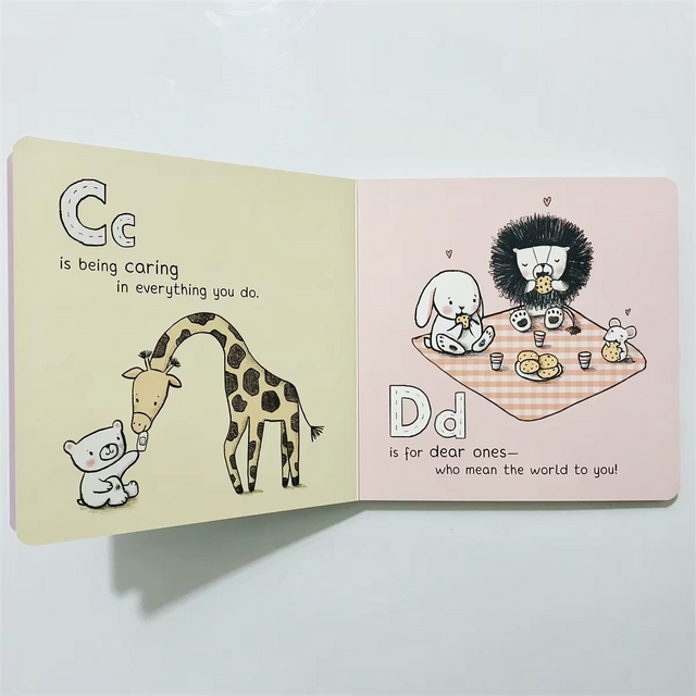 Custom Printed Kids Educational Board ABC & Emotional Learning Board Books