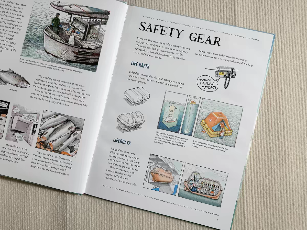Custom Hardcover Technical Cutaway Illustration Educational Kids Reference Books