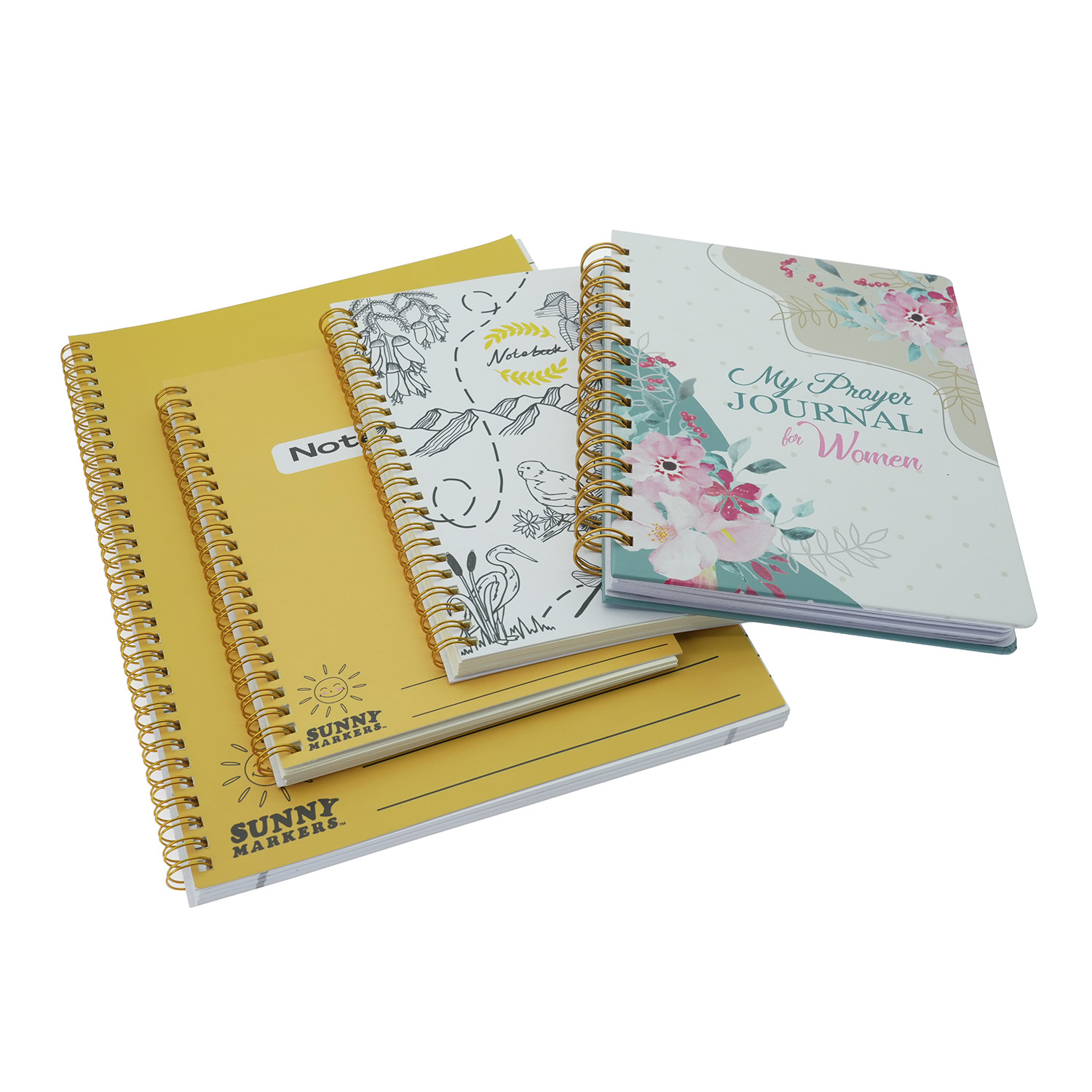 Custom Printed Spiral Coil Bound Journals & Prayer Notebooks