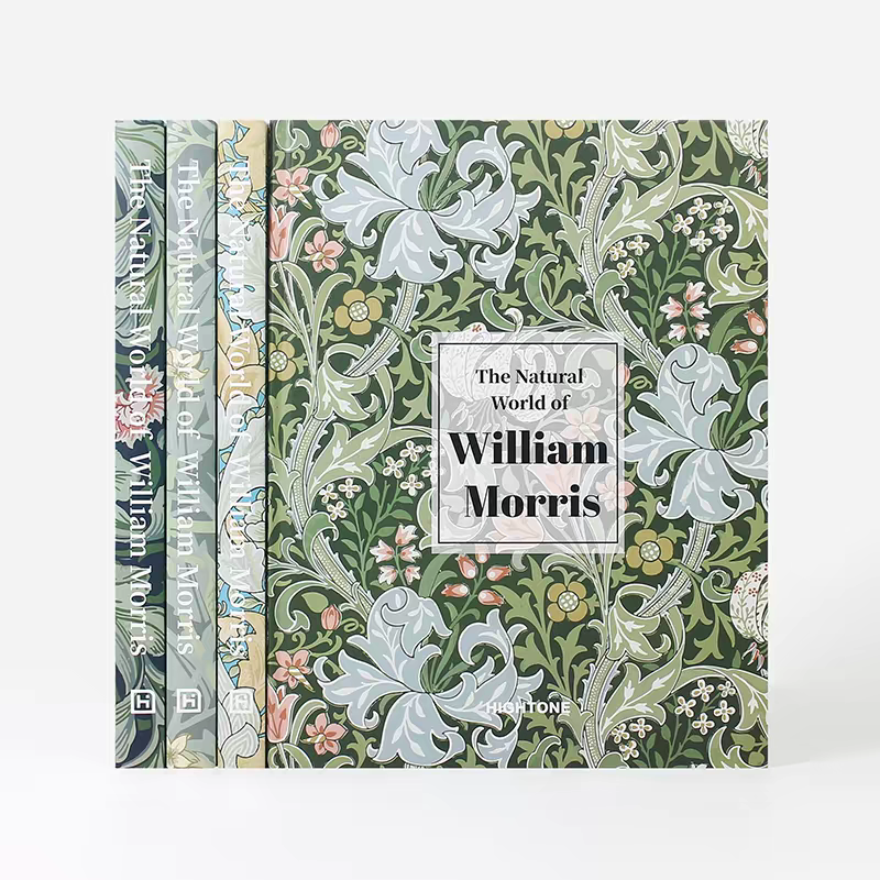 Custom Hardcover Arts & Crafts Floral Pattern Design Reference Books